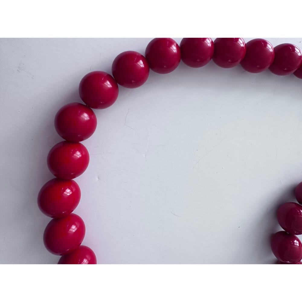 Festive Red Christmas Bubble Necklace and Bracelet Set - Picture 3 of 7